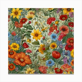 Wild flowers Canvas Print