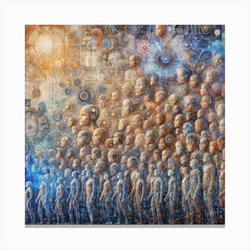 Evolution Of Human And AI Our Story Canvas Print