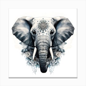 Elephant Series Artjuice By Csaba Fikker 011 Canvas Print