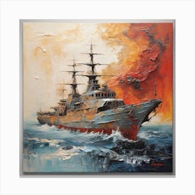 Frigate 1 Canvas Print