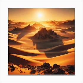 Desert Landscape 1 Canvas Print