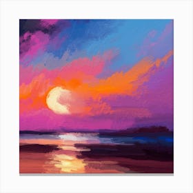 The Purple Sunset Canvas Print
