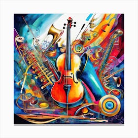 Musical Instruments 3 Canvas Print