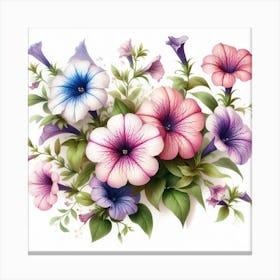 Flowers of Petunia 3 Canvas Print