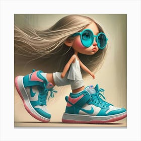 Nike Girl 1 Canvas Print