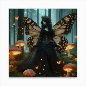 Fairy In The Forest 3 Canvas Print