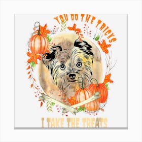 Yorkshire Terrier Dog Owner Halloween Pumpkin Humor Funny Canvas Print