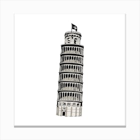 Leaning Tower Of Pisa Canvas Print