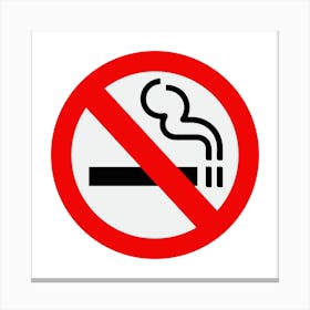 No Smoking Sign.A fine artistic print that decorates the place.41 Canvas Print