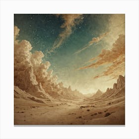 Desert Landscape Canvas Print