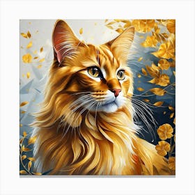 Orange Tabby Cat Canvas Print