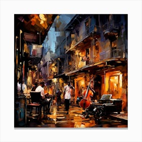 New Orleans Street Scene 2 Canvas Print