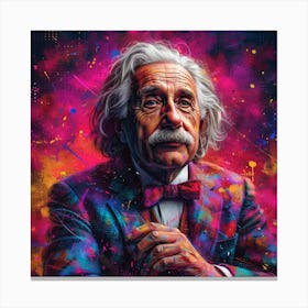 Albert Einstein 16 Canvas Print