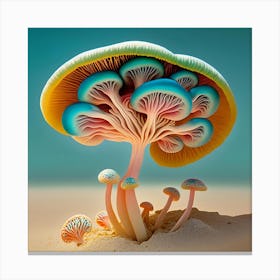 Psychedelic Mushroom Canvas Print