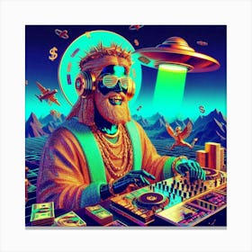 Dj God 1 Canvas Print