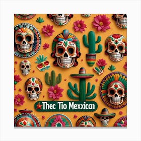To Mexican Canvas Print