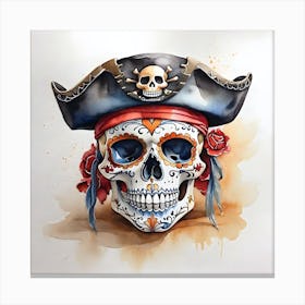 Pirate Skull 1 Canvas Print