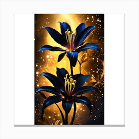 Black Lily 1 Canvas Print