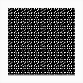 Black And White Dots Canvas Print