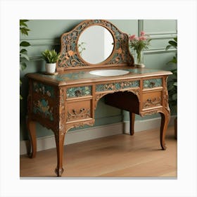 Dressing Table Canvas Print