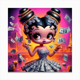 Money Girl 6 Canvas Print