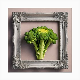 Broccoli In A Frame 19 Canvas Print