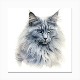 Nebelung Cat Portrait 1 Canvas Print