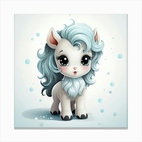 Cute Cartoon Pony Canvas Print