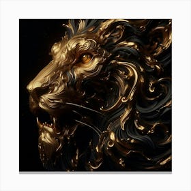 Golden Lion 8 Canvas Print