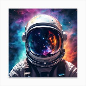 Astronaut In Space Canvas Print