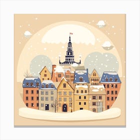 Strasbourg France 1 Snowglobe Canvas Print