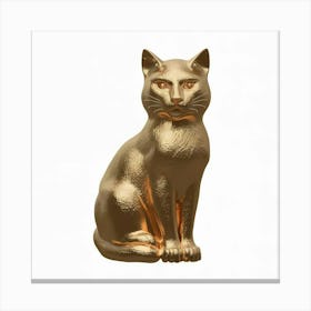 Gold Cat Canvas Print