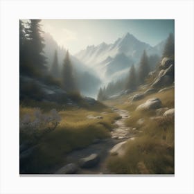 Mountain Path 2 Canvas Print