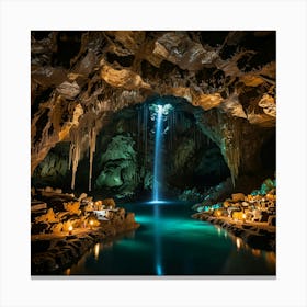 Caves In Guatemala Canvas Print