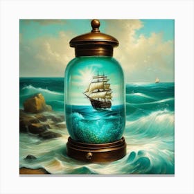 Ship In A Bottle 6 Canvas Print