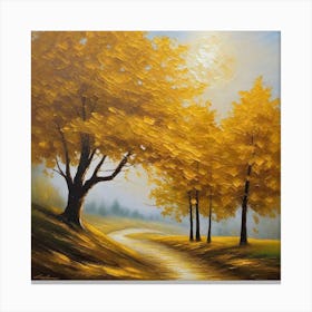 Yellow Trees 1 Canvas Print