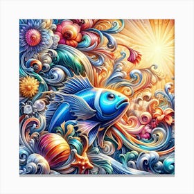 Fish In The Sea Canvas Print