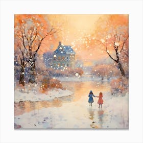 Snowy Splendor Showcase Canvas Print