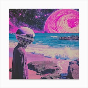 Planets On The Brain Canvas Print