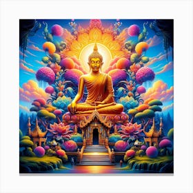 Buddha In The Forest Canvas Print