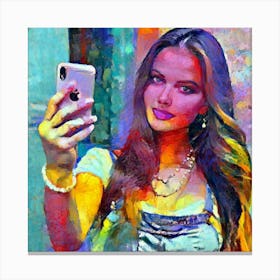 Tessas Selfie Canvas Print