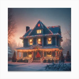 Christmas House 83 Canvas Print