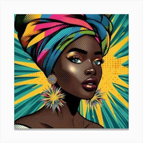 Rabi Pop African Woman Canvas Print