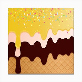 Ice Cream Sundae 10 Canvas Print