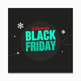 Black Friday Sell Post Templates Design (28) Canvas Print