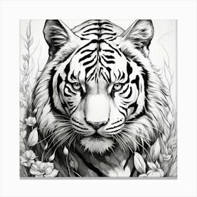 White Tiger Canvas Print