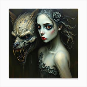 Demon Girl Canvas Print