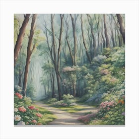 Nature Flower Forest 1 Canvas Print