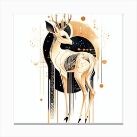 Deer splash 5 Canvas Print