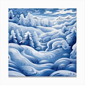 Winter Landscape Canvas Print